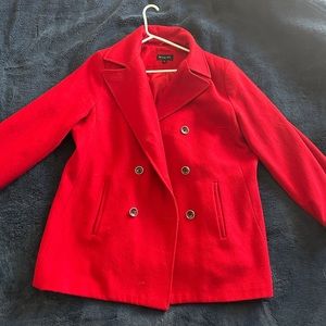 Red Peacoat casual
